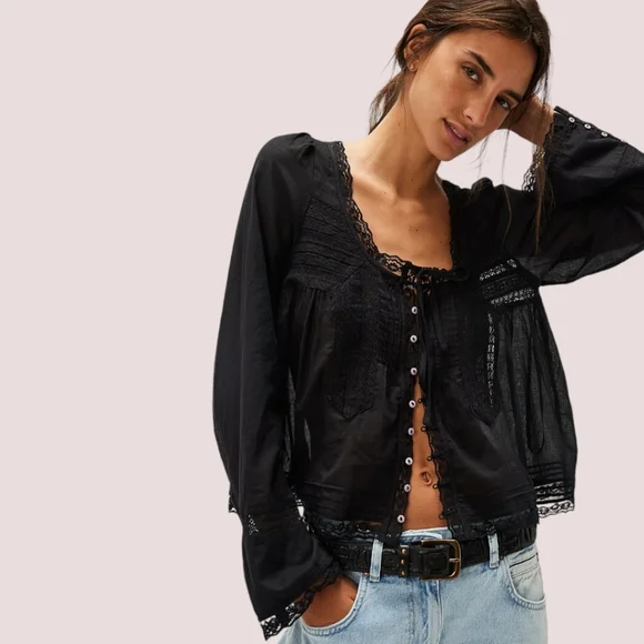 Free People | Tops | Free People Forevermore Long Sleeve Top